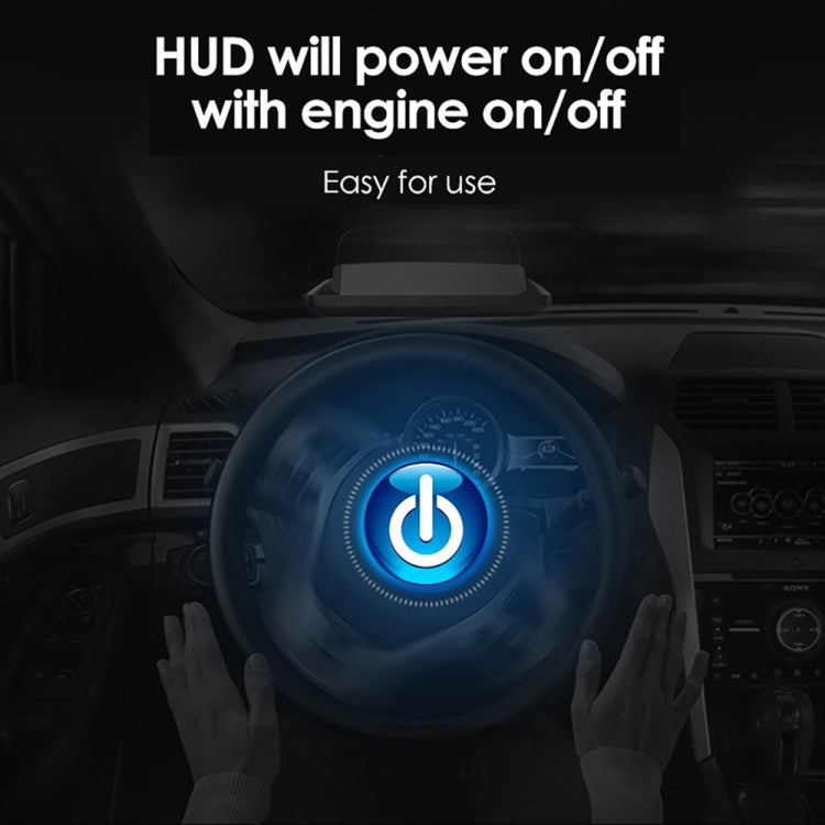 H400G Car 3.5 inch GPS Mode HUD Head-up Display Support Speed / Time / Distance Display, H400G