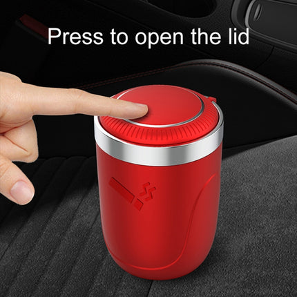 Portable Car Stainless Steel Liner Cigarette Ashtray with Light
