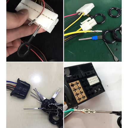 29 in 1 Car Plug Circuit Board Wire Harness Terminal Extraction Pick Connector Crimp Pin Back Needle Remove Tool, 29 in 1