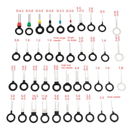 41 in 1 Car Plug Circuit Board Wire Harness Terminal Extraction Pick Connector Crimp Pin Back Needle Remove Tool, 41 in 1