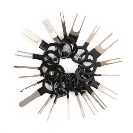 41 in 1 Car Plug Circuit Board Wire Harness Terminal Extraction Pick Connector Crimp Pin Back Needle Remove Tool, 41 in 1