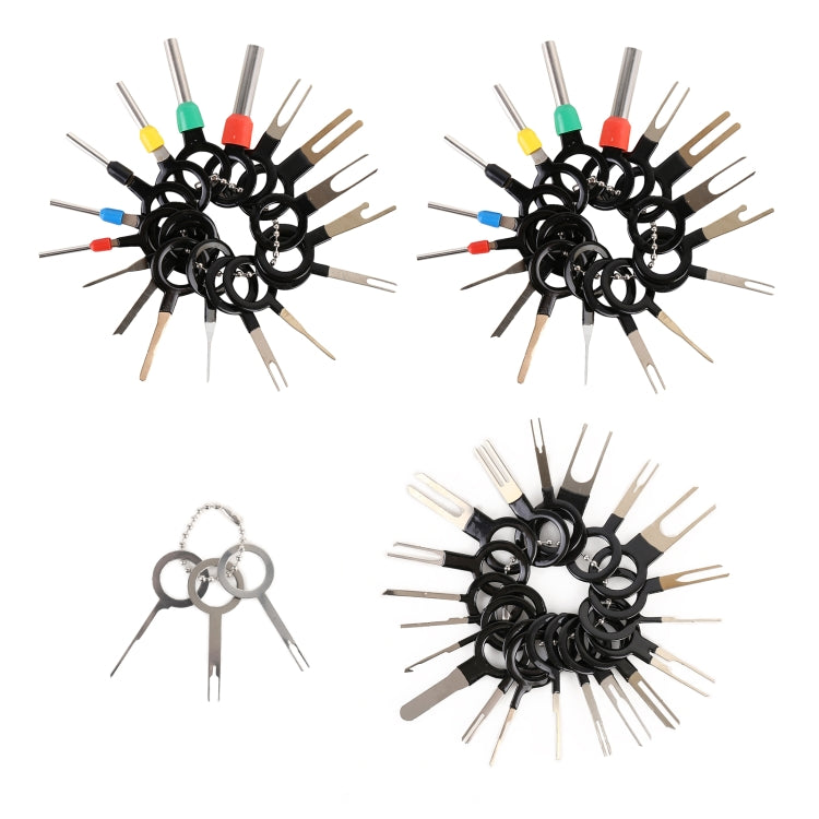 59 in 1 Car Plug Circuit Board Wire Harness Terminal Extraction Pick Connector Crimp Pin Back Needle Remove Tool, 59 in 1