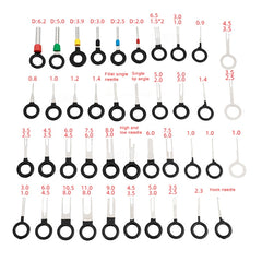 59 in 1 Car Plug Circuit Board Wire Harness Terminal Extraction Pick Connector Crimp Pin Back Needle Remove Tool, 59 in 1