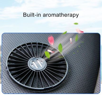 F404 Car Center Console USB Dual-head Electric Cooling Fan with Aromatherapy, F404