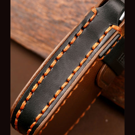 Hallmo Car Cowhide Leather Key Protective Cover Key Case for Audi A6L / A8L / A4 / A7 / A5 A Style