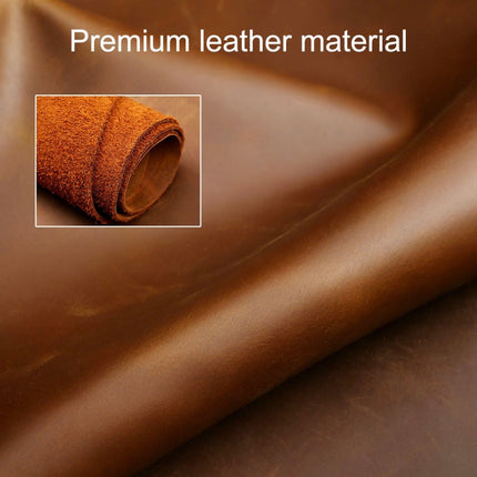 Hallmo Car Cowhide Leather Key Protective Cover Key Case for Audi A6L / A8L / A4 / A7 / A5 B Style