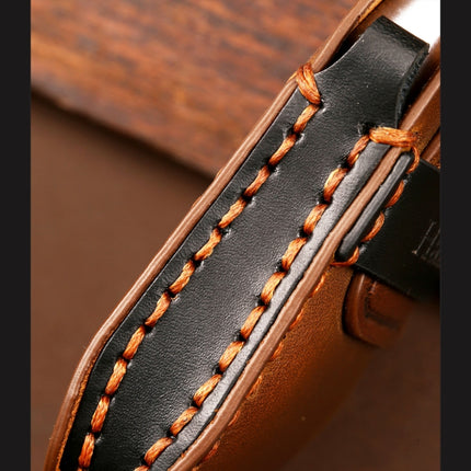 Hallmo Car Cowhide Leather Key Protective Cover Key Case for New Mercedes-Benz E300L