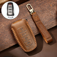 Hallmo Car Cowhide Leather Key Protective Cover Key Case for Haval H6, For Haval H6