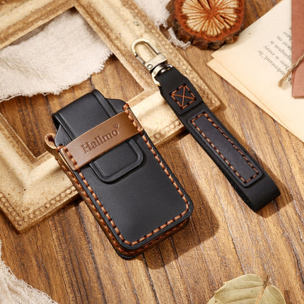 Hallmo Car Cowhide Leather Key Protective Cover Key Case for Mitsubishi Outlander, For Mitsubishi Outlander