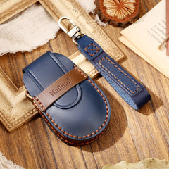 Hallmo Car Cowhide Leather Key Protective Cover Key Case for NIO ES6 / ES8, For NIO ES6 / ES8