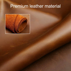 Hallmo Car Cowhide Leather Key Protective Cover Key Case for Volvo 5-button, For Volvo 5-button