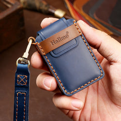 Hallmo Car Cowhide Leather Key Protective Cover Key Case for Volvo 5-button, For Volvo 5-button