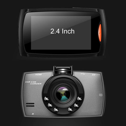 G30 2.4 inch Car 480P Single Recording Driving Recorder DVR Support Parking Monitoring / Loop Recording, 2.4 inch