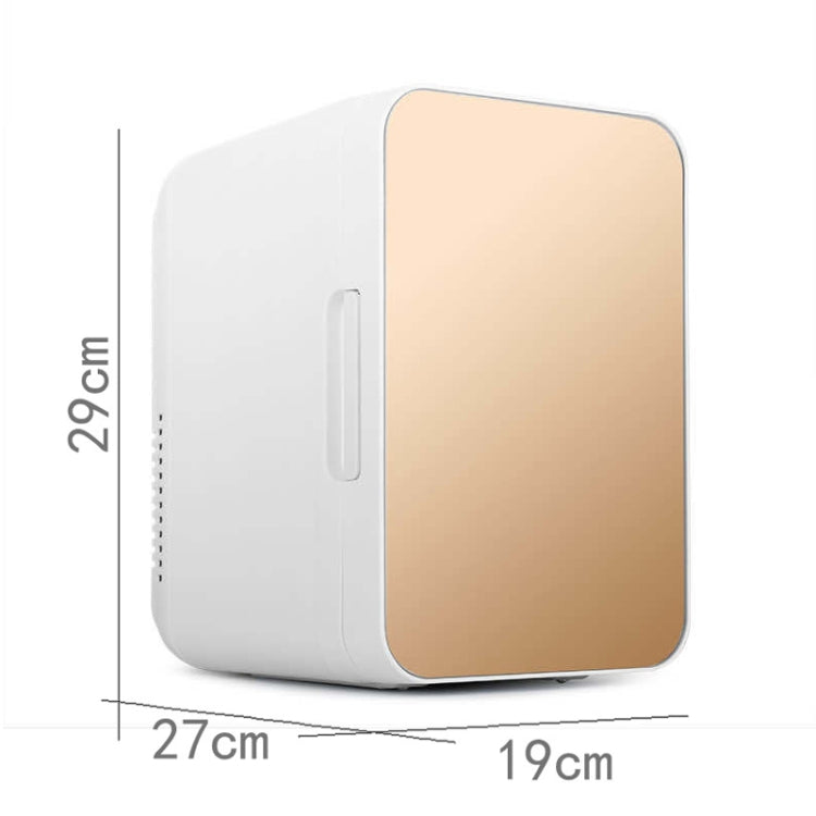 8L 37-48W Tempered Glass Panel Car / Home Mini Refrigerator US Plug