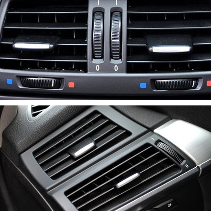 Car Front Air Conditioning Exhaust Switch Paddle Air Conditioning Leaf Clip for BMW X5 / X6, Left and Right Drive Universal