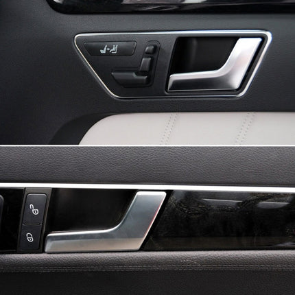 Car Right Side Electroplating Matte Inner Door Handle for Mercedes-Benz C Class W204 / X204 2008-2015, Left and Right Drive Universal, Right Side Matte