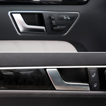 Car Left Side Electroplating Matte Inner Door Handle for Mercedes-Benz C Class W204 / X204 2008-2015, Left and Right Drive Universal, Left Side Matte