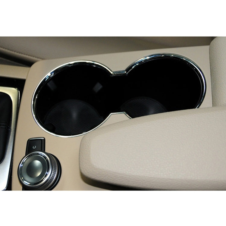 Car Carbon Fiber Central Control Storage Box Round Cover 2046800107 for Mercedes-Benz C-Class W204 2007-2014, Left Driving