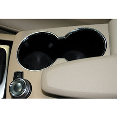 Car Carbon Fiber Central Control Storage Box Round Cover 2046800107 for Mercedes-Benz C-Class W204 2007-2014, Left Driving