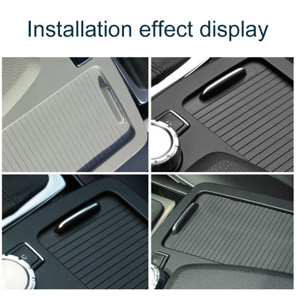 Car Water Cup Holder Roller Blind Zipper Storage Box Trim for Mercedes-Benz W204 / W212 2008-2015