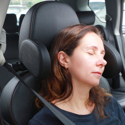 A02 Adjustable Car Auto U-shaped Memory Foam Neck Rest Cushion Seat Pillow, A02 (Black), A02 (Beige)