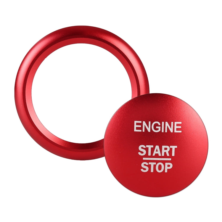 Car Engine Start Key Push Button Ring Trim Sticker Decoration for Mercedes-Benz A-Class 2013-2018 / C-Class 2015-2018 / GLA