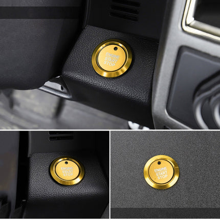 Car Engine Start Key Push Button Ring Trim Sticker Decoration for Ford F150