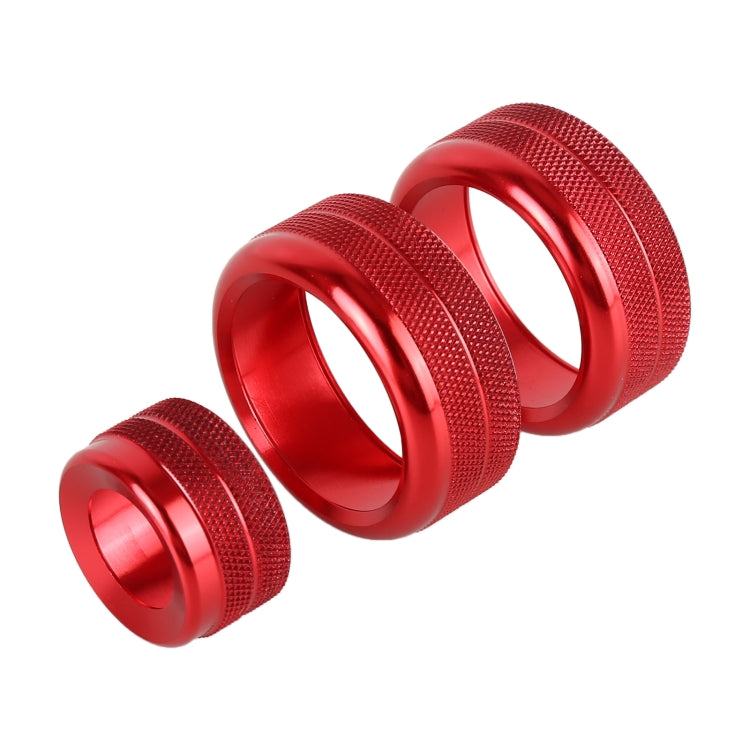 3 PCS Car Metal Air Conditioner Knob Case for BMW X1 / X2 / GT