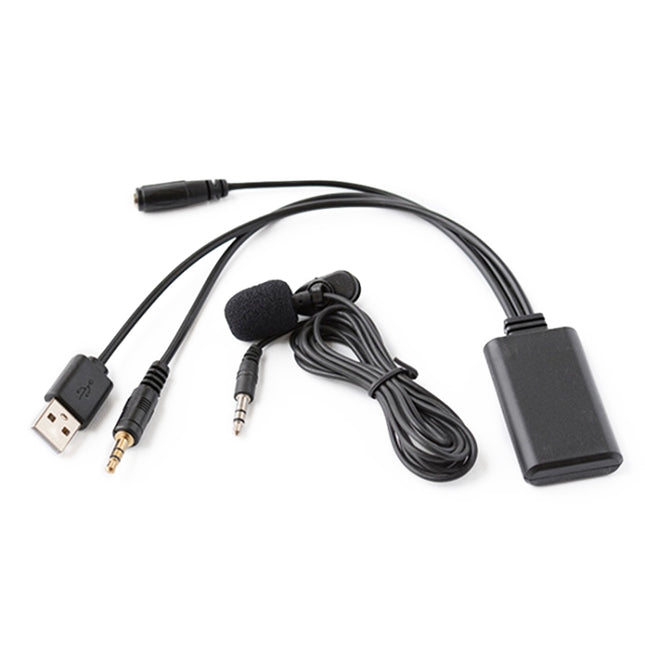 Car AUX Music + MIC Bluetooth Phone Cable, Cable Length: 1.5m, Car AUX Cable