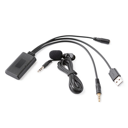 Car AUX Music + MIC Bluetooth Phone Cable, Cable Length: 1.5m, Car AUX Cable