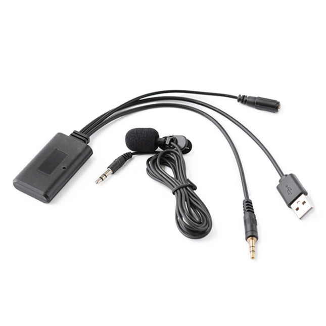 Car AUX Music + MIC Bluetooth Phone Cable, Cable Length: 1.5m, Car AUX Cable