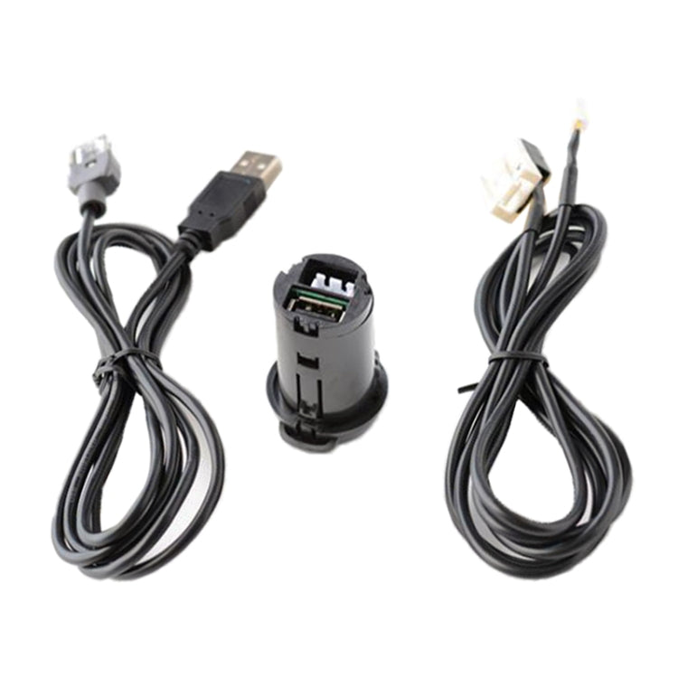 Car RD45 USB / AUX Audio Adapter Cable for Citroen C2/C5 / Peugeot 207/307/408/508/4007
