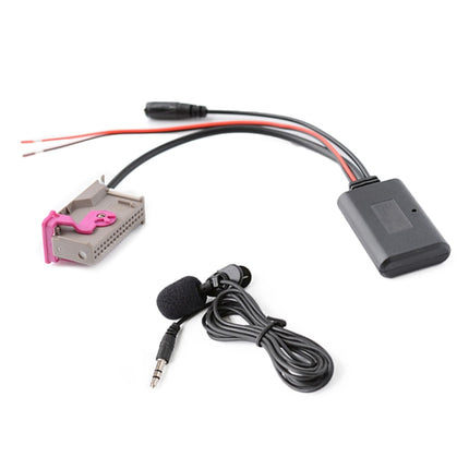 Car RNS-E 32PIN Bluetooth Music + MIC Call AUX Audio Cable for Audi A3 A4 A6 A8 TT R8
