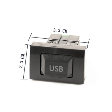 Car Center Console CD Reserved Position Modified USB Port 3.3x2.3cm for Volkswagen / Audi / Skoda, 3.3 x 2.3cm