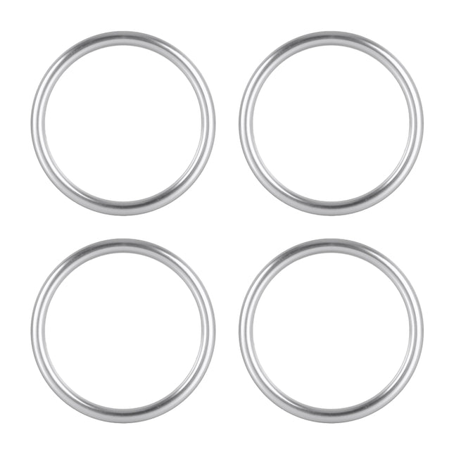 4 PCS / Set Air Conditioning Vent Metal Decorative Ring for Audi A1, For Audi A1