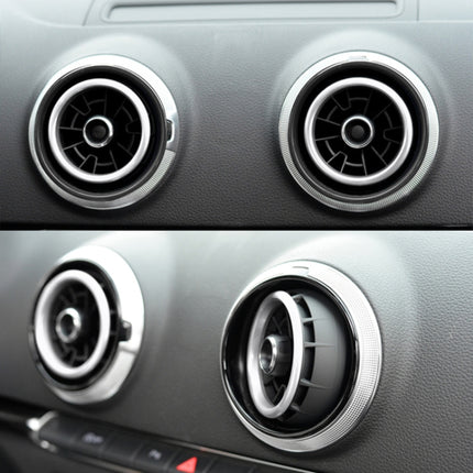 4 PCS / Set Air Conditioning Vent Metal Decorative Ring for Audi A1, For Audi A1