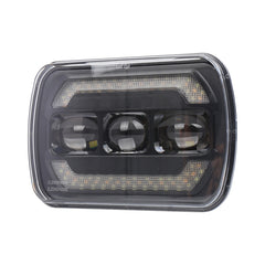 2073S 1 Pair 7 inch Car Square Headlight Work Light, 2073S