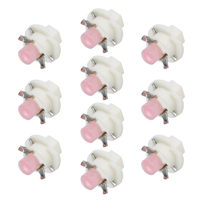 10 PCS B8.4 0.2W DC12V Wedge Instrument Panel COB LED Light Dashboard Gauge Cluster Indicator Lamp Bulb, B8.4 (Pink Light), B8.4 (Green Light), B8.4 (Red Light), B8.4 (White Light), B8.4 (Yellow Light)