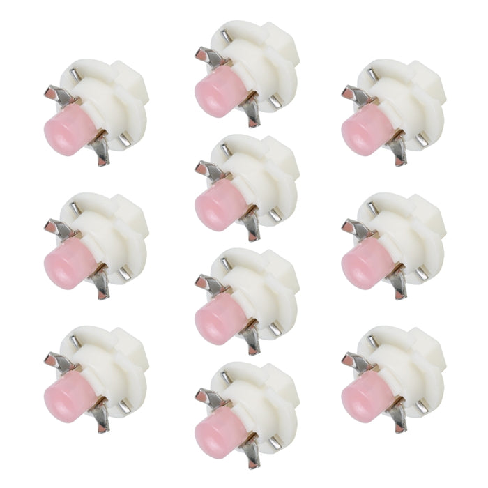 10 PCS B8.4 0.2W DC12V Wedge Instrument Panel COB LED Light Dashboard Gauge Cluster Indicator Lamp Bulb, B8.4 (Pink Light), B8.4 (Green Light), B8.4 (Red Light), B8.4 (White Light), B8.4 (Yellow Light)