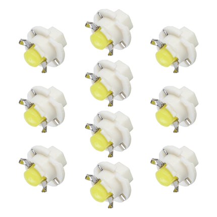 10 PCS B8.4 0.2W DC12V Wedge Instrument Panel COB LED Light Dashboard Gauge Cluster Indicator Lamp Bulb