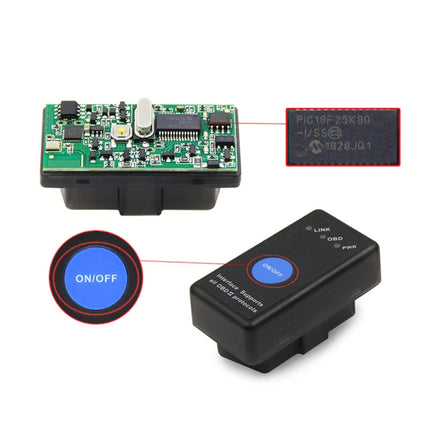 Mini Bluetooth 4.0 ELM327 OBD Car Fault Diagnostic Scanner with Power Switch, Bluetooth 4.0 with Power Switch