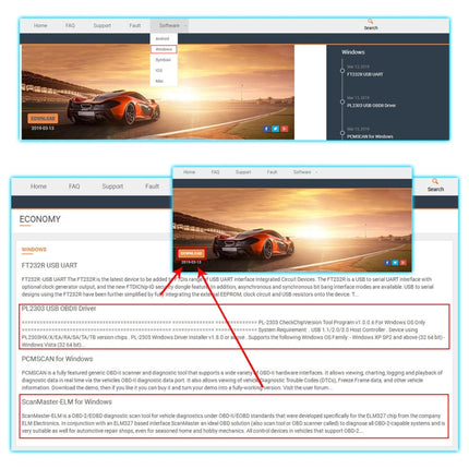 OBD ELM327 V1.5 USB Car Fault Diagnostic Scanner with CH340T Chip, ELM327 V1.5 with CH340T Chip