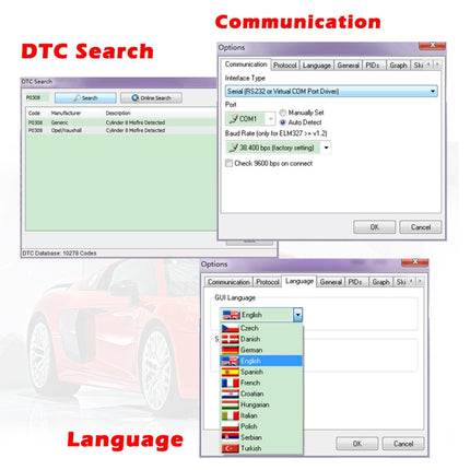 OBD ELM327 V1.5 USB Car Fault Diagnostic Scanner with CH340T Chip, ELM327 V1.5 with CH340T Chip