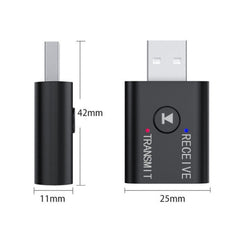 M188 Car Bluetooth Transmitter Receiver with Microphone Support Hands-free Call