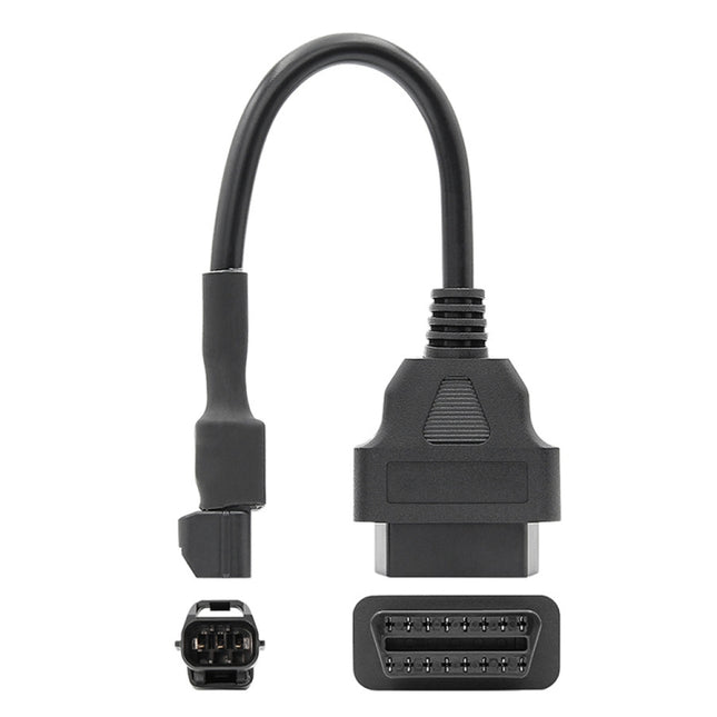 16Pin to 3Pin Motorcycles OBD2 Conversion Cable OBDII Diagnostic Adapter Cable for KYMCO, 16Pin to 3Pin