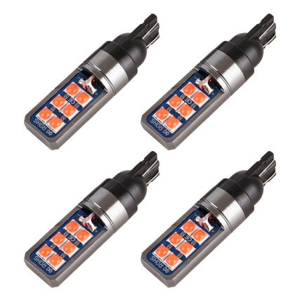 4 PCS T10 DC12V / 4W Car Clearance Light 12LEDs SMD-3030 Lamp Beads, 12LEDs SMD-3030 (Yellow Light), 12LEDs SMD-3030 (Ice Blue Light), 12LEDs SMD-3030 (Blue Light), 12LEDs SMD-3030 (Pink Light), 12LEDs SMD-3030 (Green Light), 12LEDs SMD-3030 (Red Light...