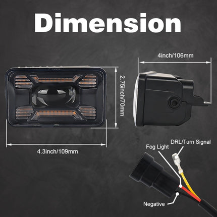 1 Pair Car Special Modified Front Fog Lamp for US Version Ford F150 2015-2016, For Ford F150 2015-2016