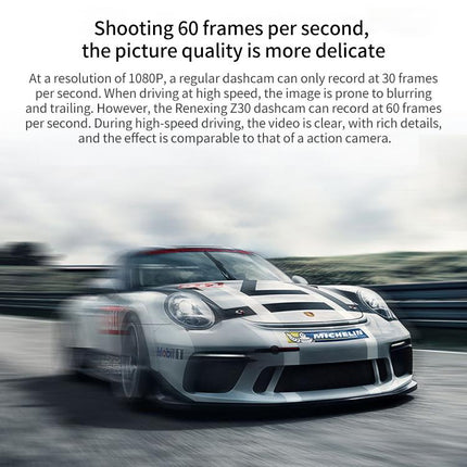 Z30 WiFi Dual-lens HD 2160P Non-light Night Vision 360-degree Panoramic Driving Recorder, GPS Version, Z30 GPS Version