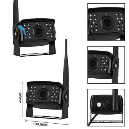 7 inch Car Digital Wireless Rear-view Split-screen Monitor Four Record