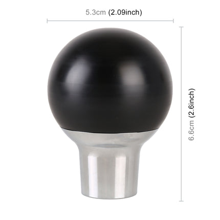 Universal Car Small Round Ball Resin + Carbon Fiber Metal Gear Shift Knob, Small Round Ball (Black), Small Round Ball (White)